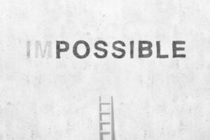 Graphic for Arts Accountability group program. Ladder leading up to the word "Possible"